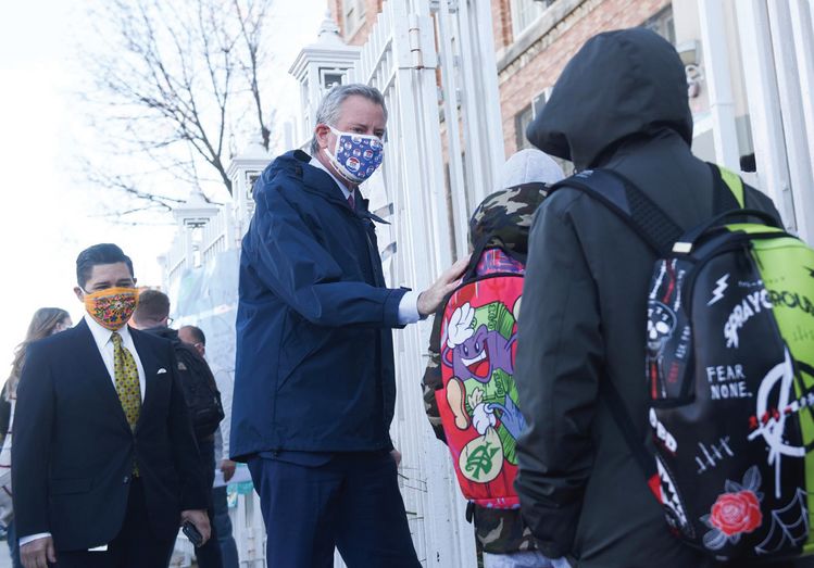 뉴욕시 중학교 대면수업 재개
