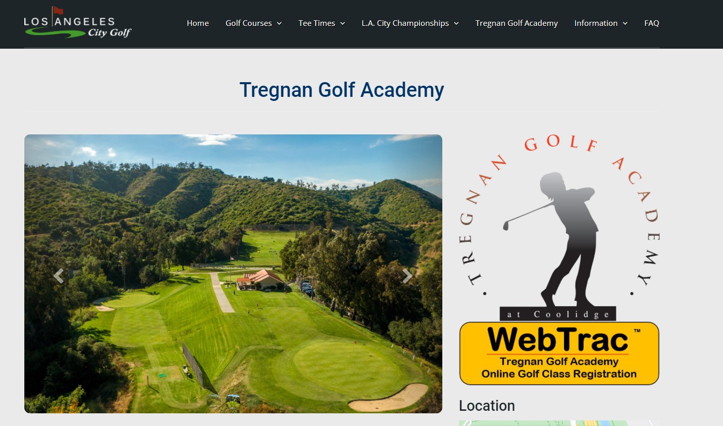 LA시 운영 트레그넌 어린이 골프학교 시작