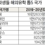 미국 학생 ‘한국 유학’도 급감