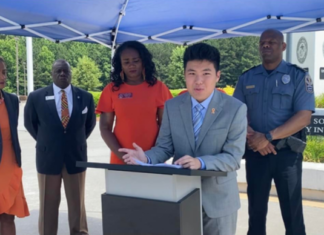 귀넷 한인학생 총기규제 외치다