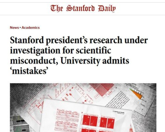 스탠퍼드대 총장 잘렸다…과거 논문 파헤친 19살 대학기자