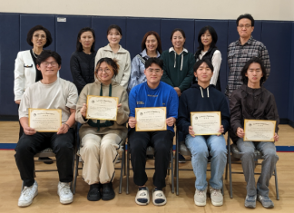 2023~24학년도 학생회 임원 임명장 수여…리버사이드 한국학교