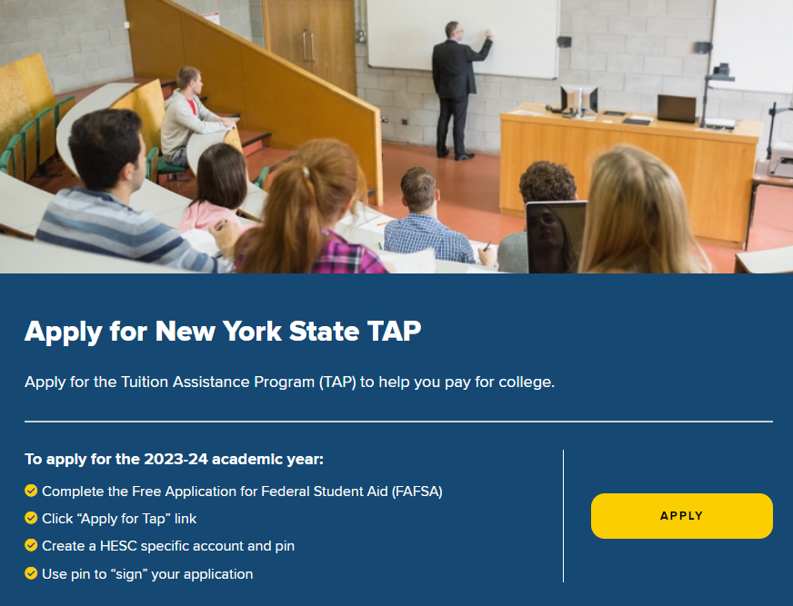 Tap Program Log 뉴욕주, 비학위 과정에도 TAP 제공 - 교육뉴스 포털 Education Bridge+