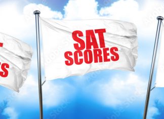 SAT 응시 10% 증가, 점수는 22점 하락 sat scores, 3D rendering, triple flags