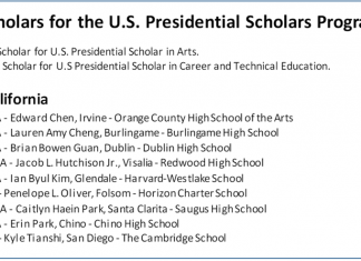 남가주 한인 청소년 3명 대통령 장학생 영예