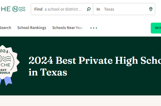 2024 텍사스 최우수 사립고교 톱 10, 1위 세인트 존스 스쿨