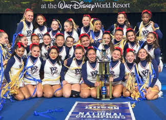 벡맨고 UCA 치어리딩 내셔널 챔피언십 우승