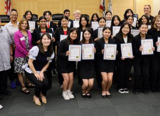 프레드 정 시장 풀러턴 스피치·디베이트 팀 표창