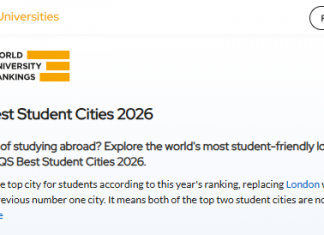 QS ‘2026 세계 유학생 선호 도시 순위’ 발표