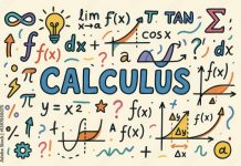 명문대 준비생의 AP 수학 선택…캘큘러스냐 통계학이냐 Colorful Hand-Drawn Calculus Doodles and Mathematical Symbols