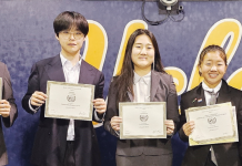 한미연합회 KAC 모의유엔팀 5명 수상